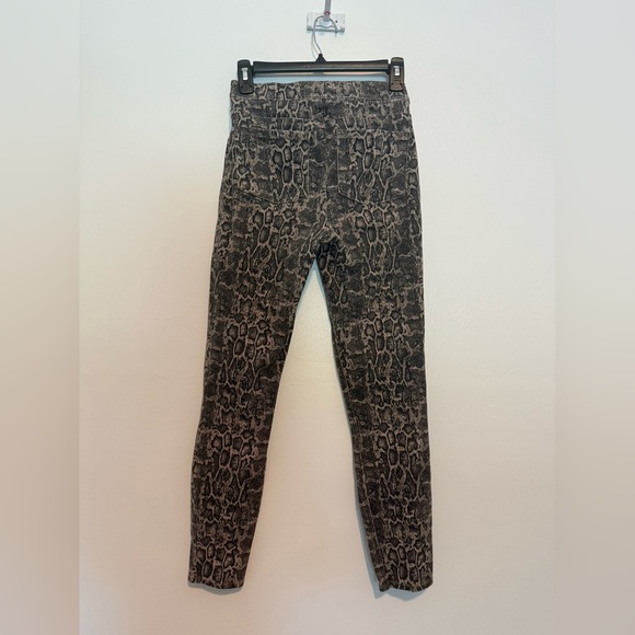 Spanx Jean-ish Ankle Leggings Taupe Snakeskin Sz Small - Picture 4 of 4